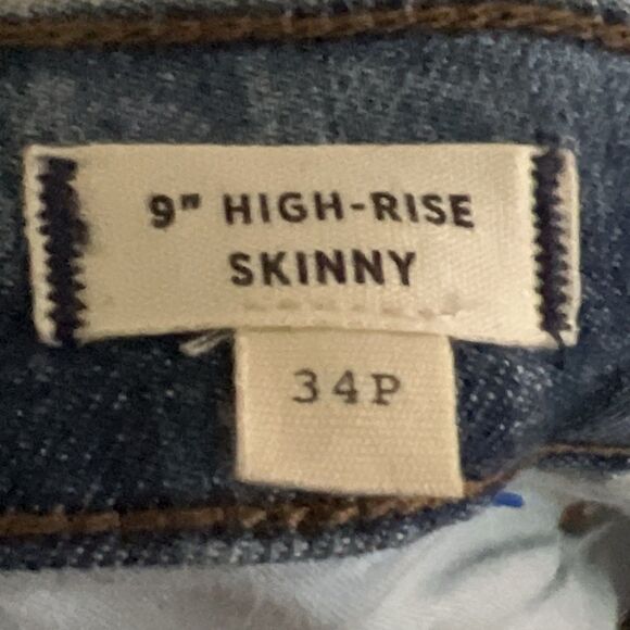 Madewell Women’s Size 34P 9” High-Rise Skinny Jeans medium Wash - Picture 6 of 10